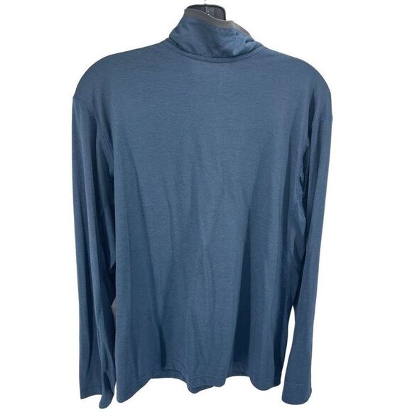 Columbia Mens Pullover Sweatshirt Half Zip Long Sleeve Navy Blue Size Small - Picture 2 of 11